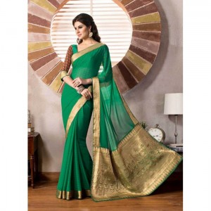 2-states-green-faux-georgette-saree